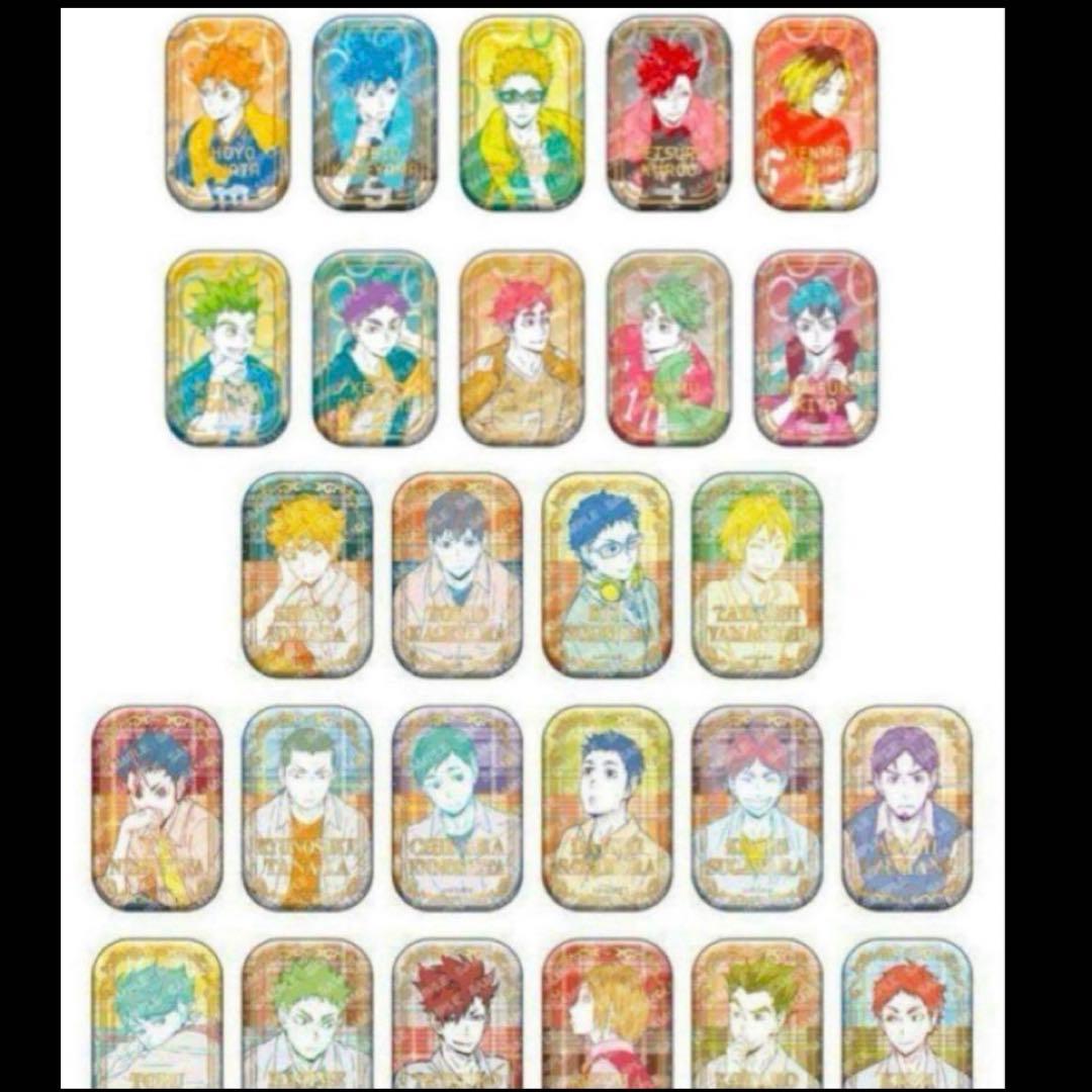 ハイキュー！！ スクエア缶バッジ BOX 第一弾＆第二弾セット セブンネット限定 ハイキュー!!スクエア缶バッジ【BOX】（オフショット×カラー第一弾