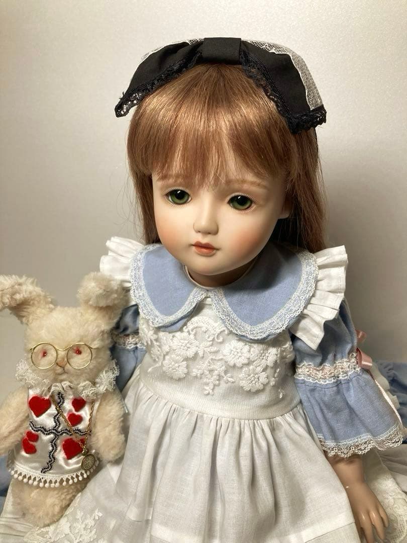 創作ビスクドール　『Alice』　不思議の国のアリス　創作人形　白うさぎ付き DOLK×JadeShine】Delia - 不思議の国の白うさぎ ver. Limited コラボ