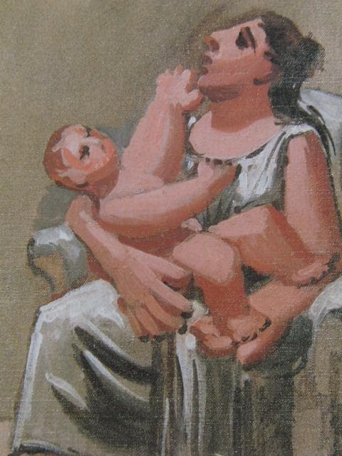 パブロ・ピカソ、【母子像（子供を抱く女）】、希少画集画より - メルカリ