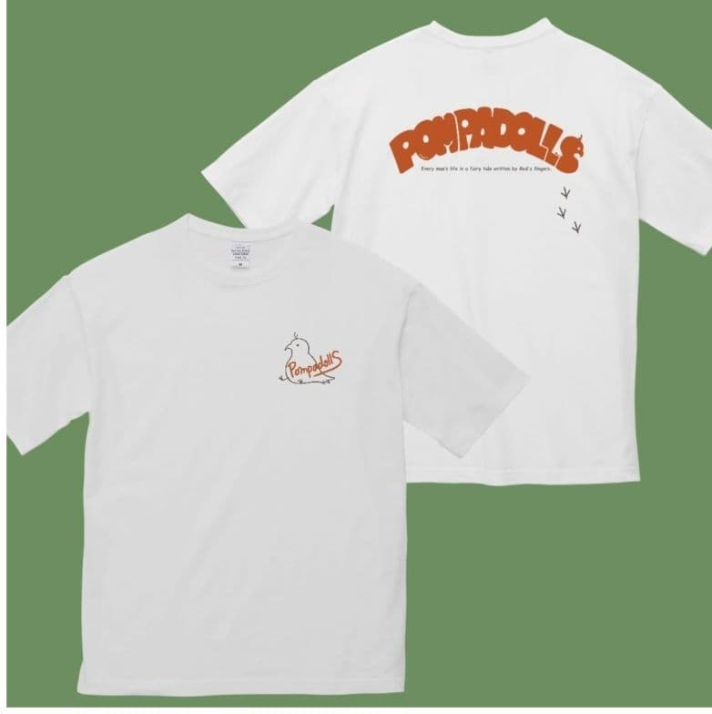 pompadolls かわいいバンドT ビッグシルエット Mサイズ - メルカリ