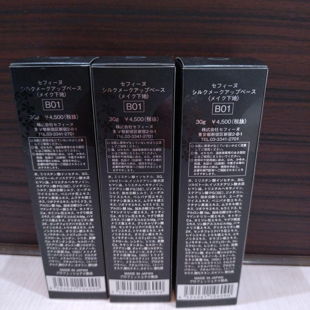 SILK MAKE UP BASE B01 30g 3本セット