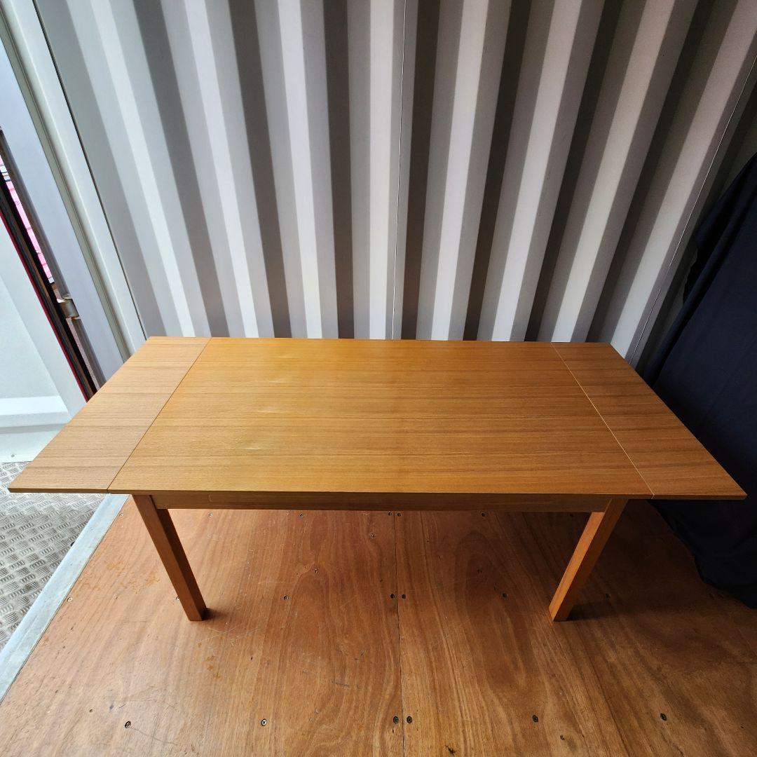 希少 廃盤 無印 MUJI タモ材 エクステンションテーブル 140-190cm