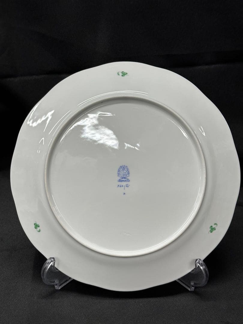 ①【美品】HEREND ヘレンド　インドの華　プレート　25.5cm