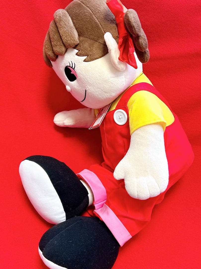 不二家 ペコちゃん ジャンボ 特大 big ぬいぐるみ 限定品 フジヤ