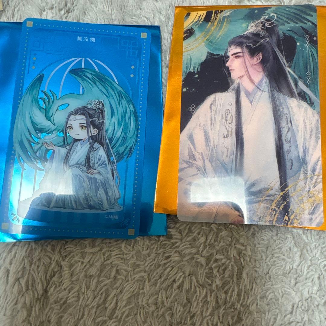 魔道祖師 鳥獣遊戯 藍忘機 ミニアクリルアート コースター 和紙