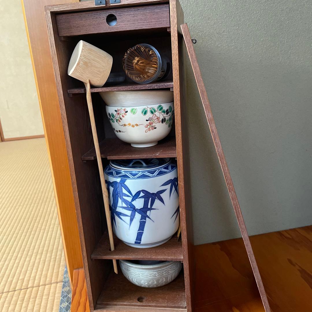 送料込【逢絢亭】茶道具 菓子鉢 唐津焼 絵唐津 鏡山窯 井上東也 共