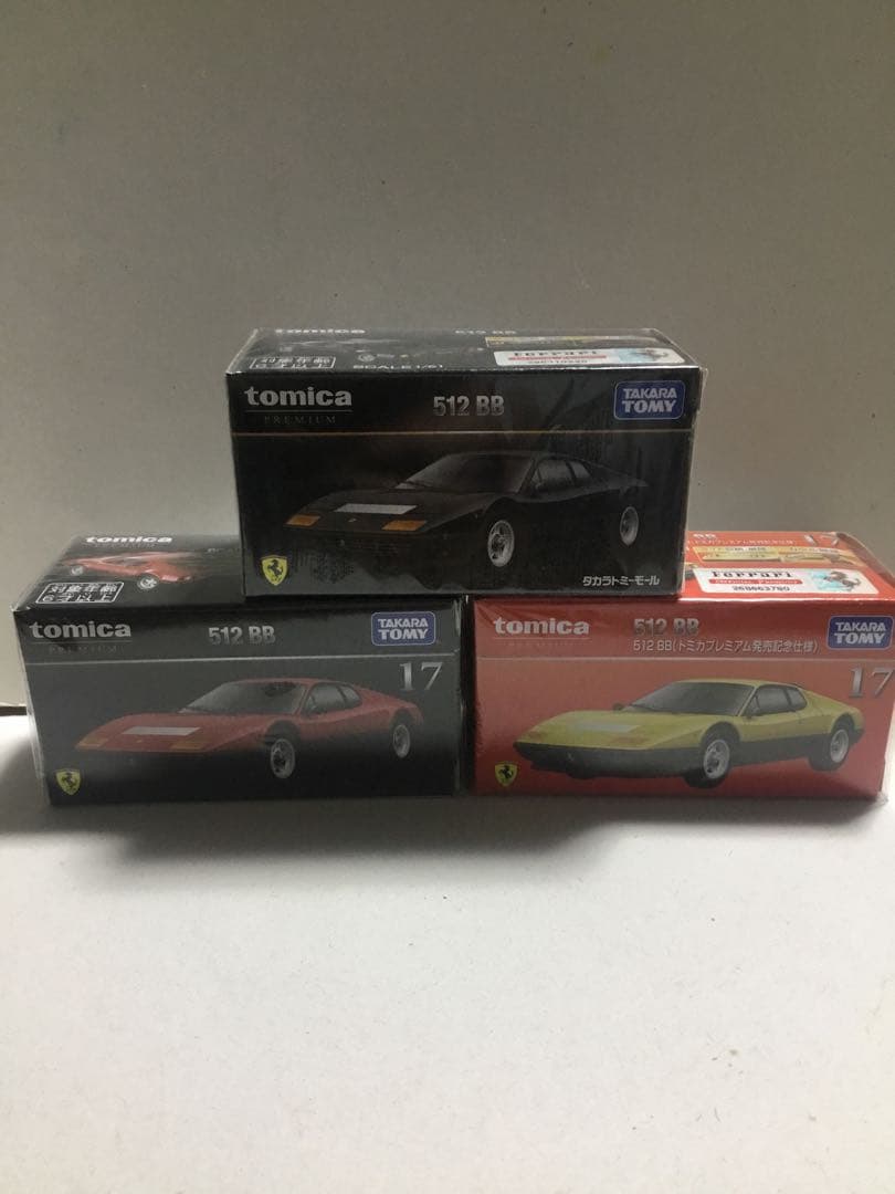 トミカ　フェラーリ　512BB 3台セット トミカ2018年12月新車 トミカプレミアム フェラーリ512BB（発売記念
