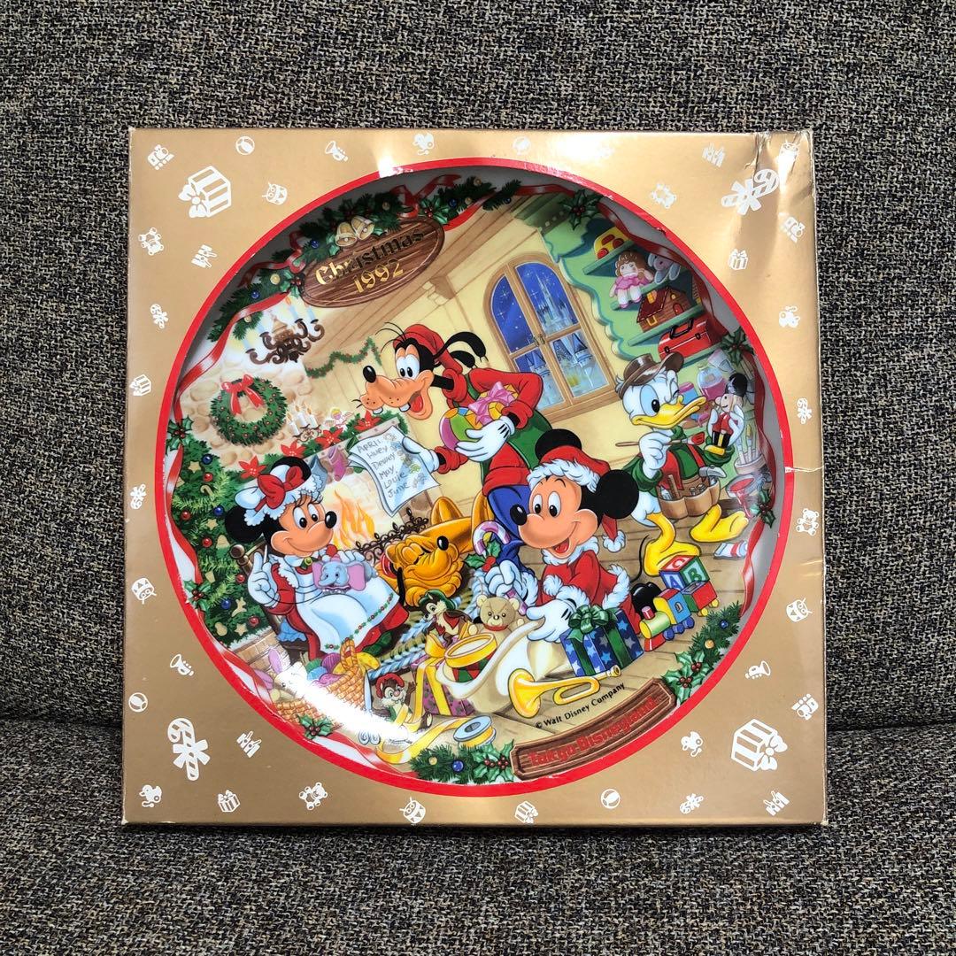 美品】東京ディズニーランド 1992年クリスマス絵皿 - メルカリ