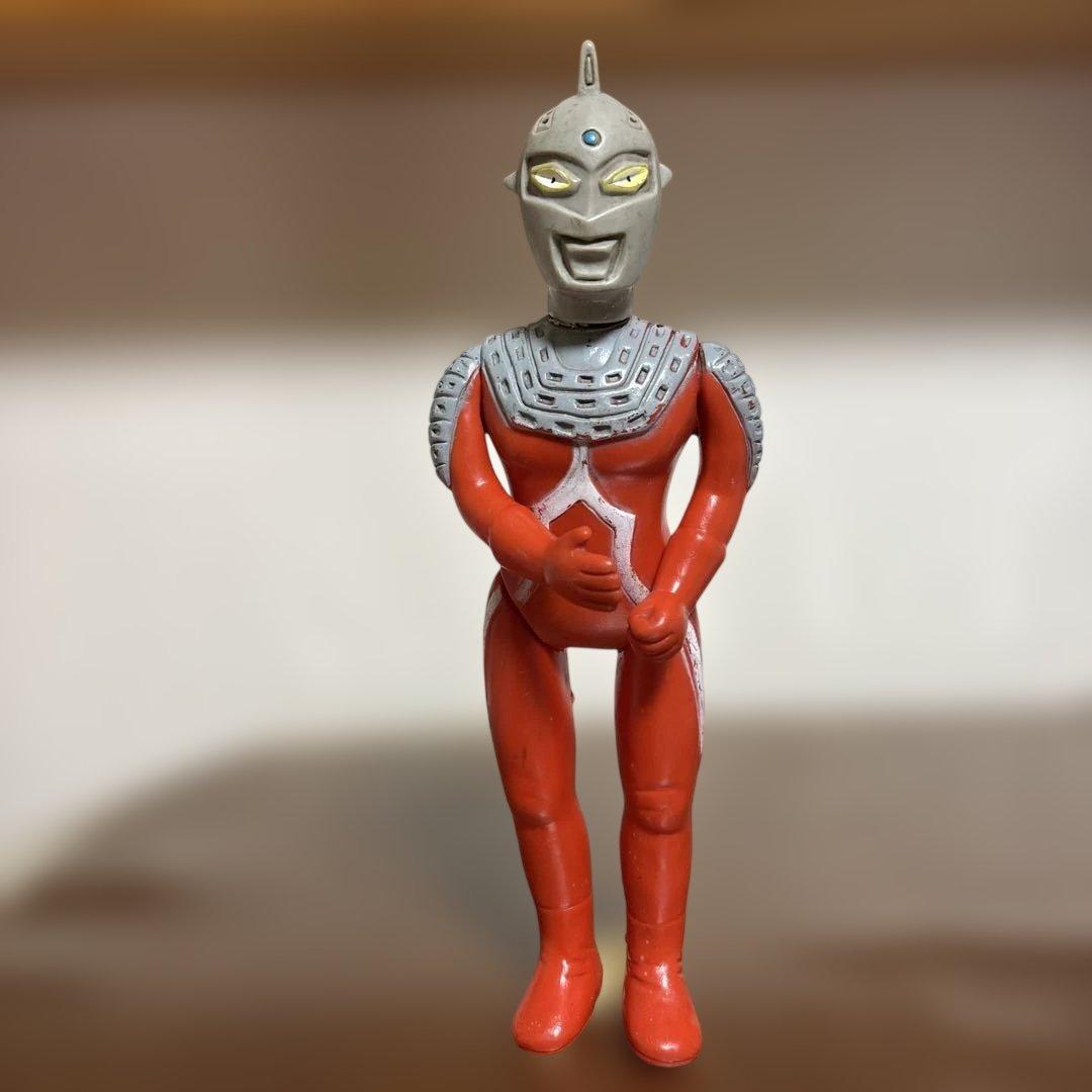 昭和レトロ ウルトラセブン ソフビ BANDAI - 昭和レトロ ウルトラマン ウルトラセブン ソフビ フィギュア
