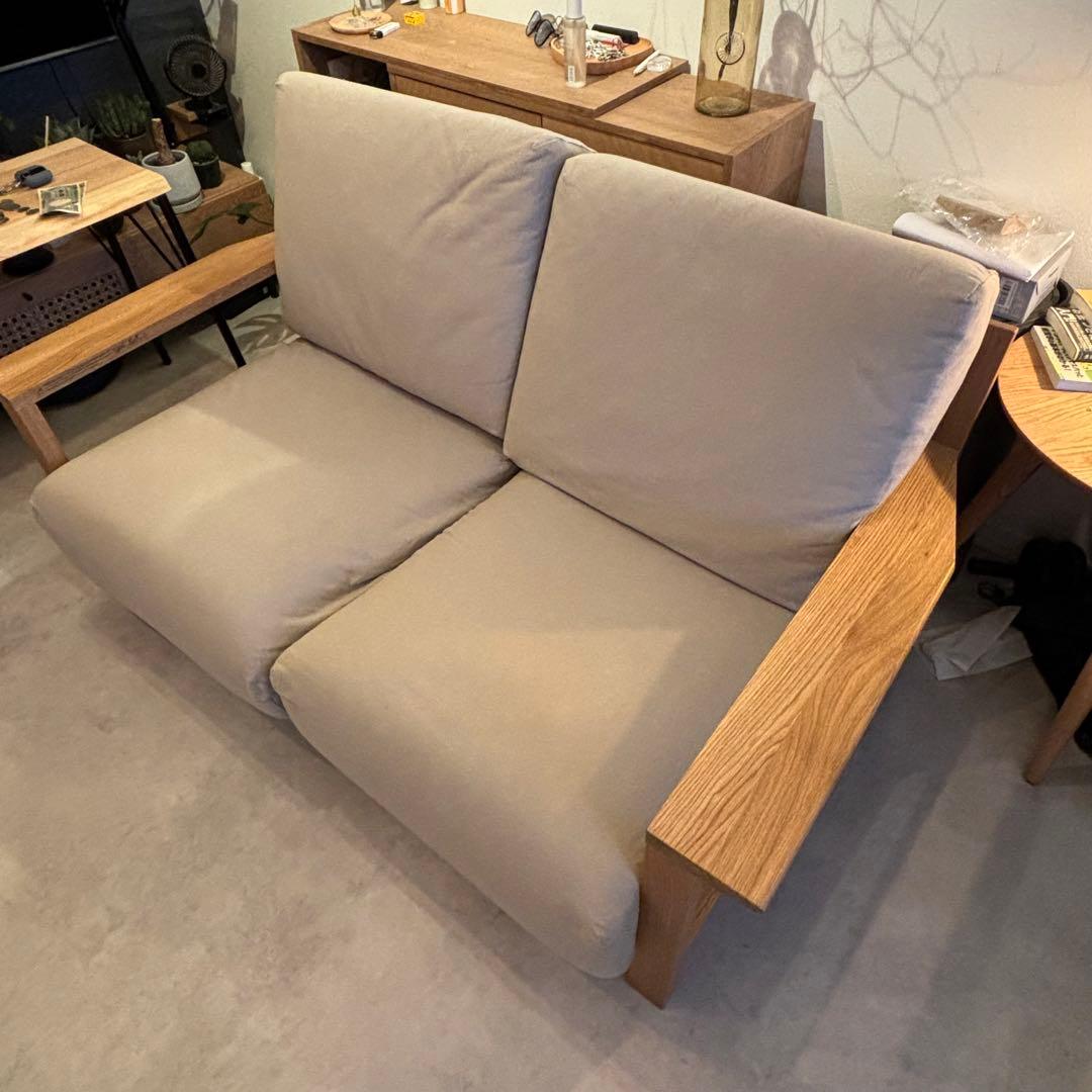Yashi様)無印良品 ソファ 2シーター - メルカリ