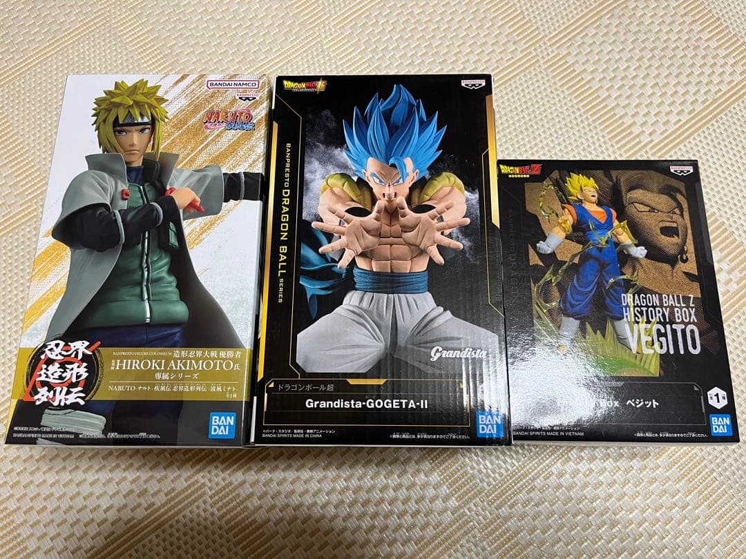 NARUTO ドラゴンボール フィギュア 3点セット ミナト ゴジータ