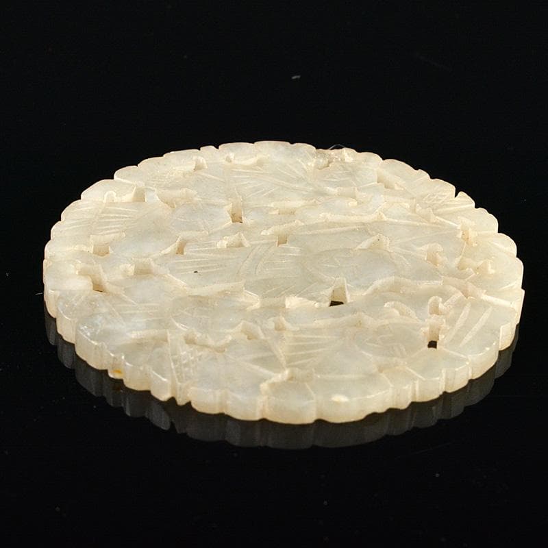 中国 玉石白玉彫刻 人物雕 玉器 玉珮 根付 C R6197 - メルカリ