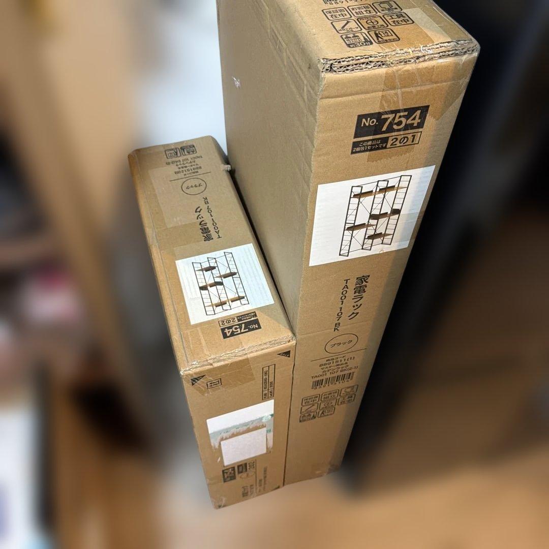 新品未開封未使用　ニトリ　家電ラック(TA001 107 BK) ニトリ（NITORI） 家電ラック (TA001 107 BK) ニトリ期間限定：4/6迄