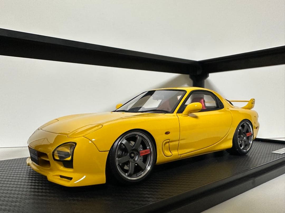 ミニカー 1/18 Mazda FD3S Mazda Speed Aspec Yellow PGM-640801 1/64 Mazda RX-7 (FD3S) Mazda Speed Aspec Yellow | LINE