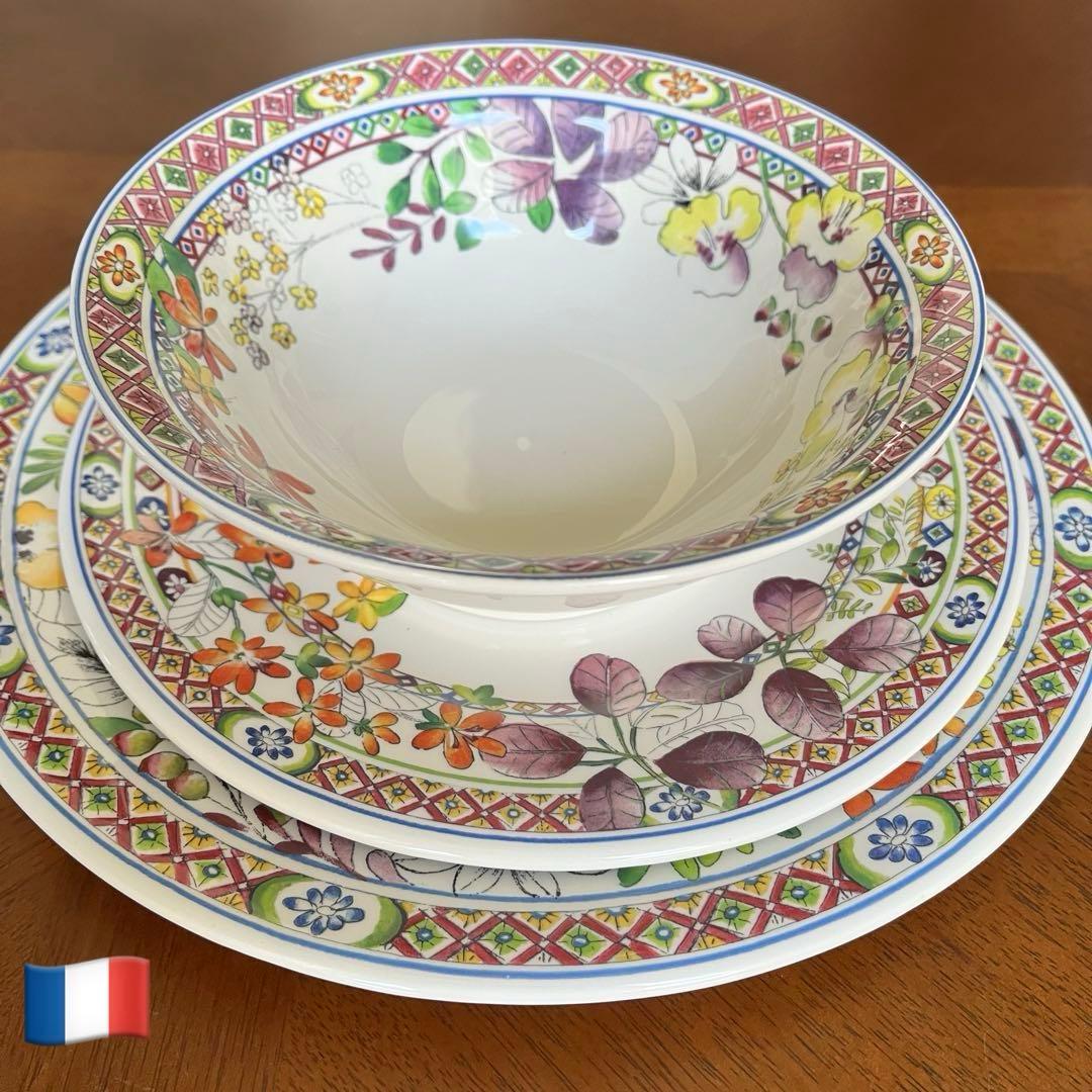 【レア美品】フランス製　ジアン★Bagatelle★プレート3点セット ジアン 」フランスを代表する高級食器ブランド 限定入荷 | OFFICIAL