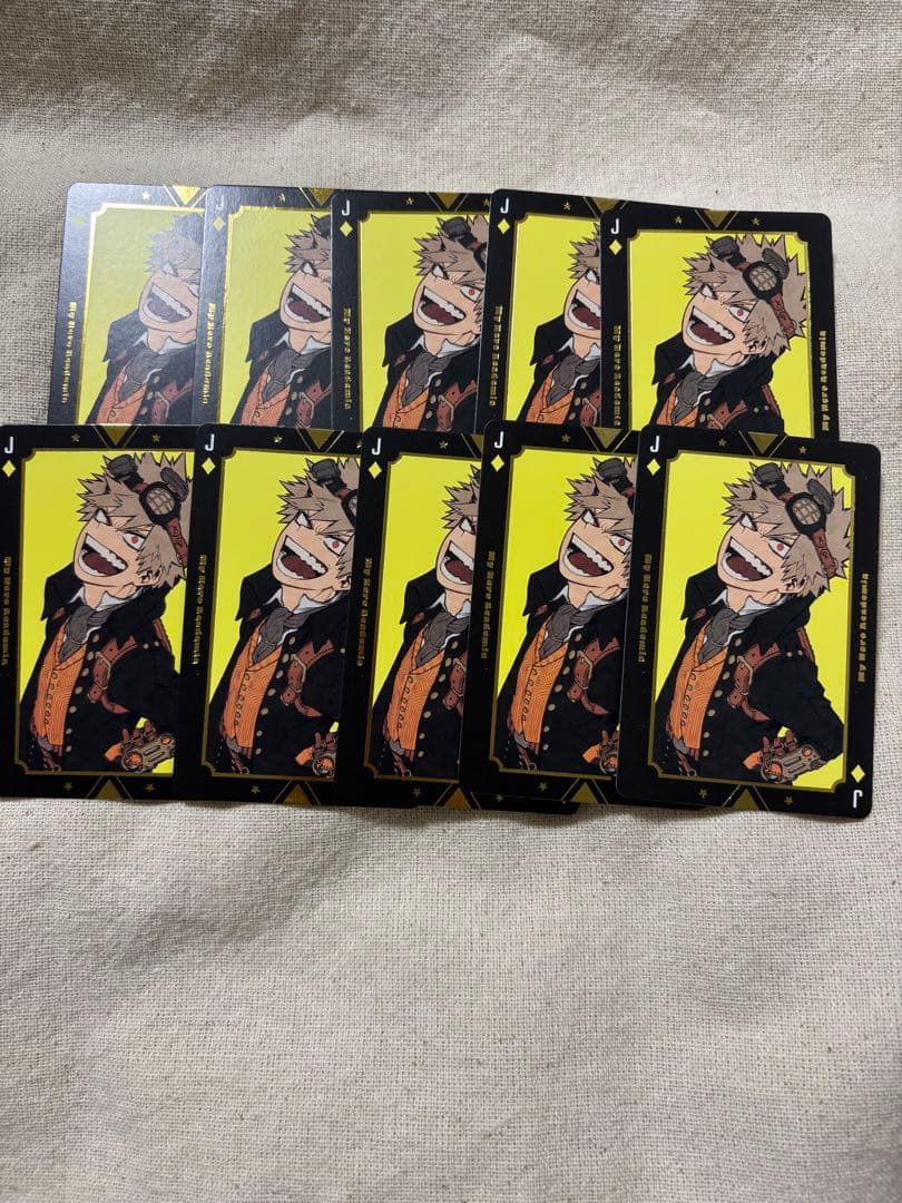 僕のヒーローアカデミア ヒロアカ 爆豪勝己 原画展 箔押しトランプ