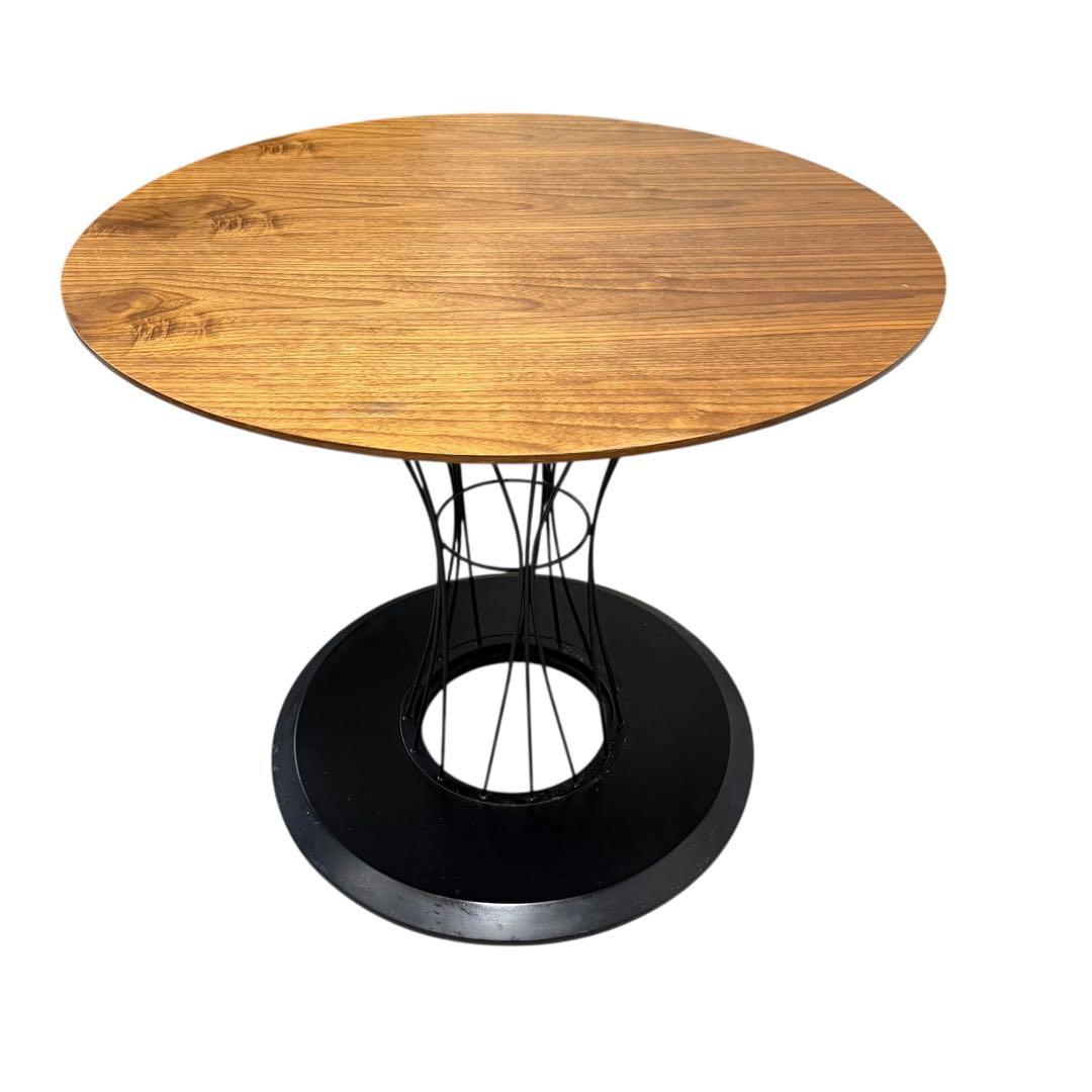 ニトリ DT COLUNA WALNUT 丸型ダイニングテーブル - メルカリ