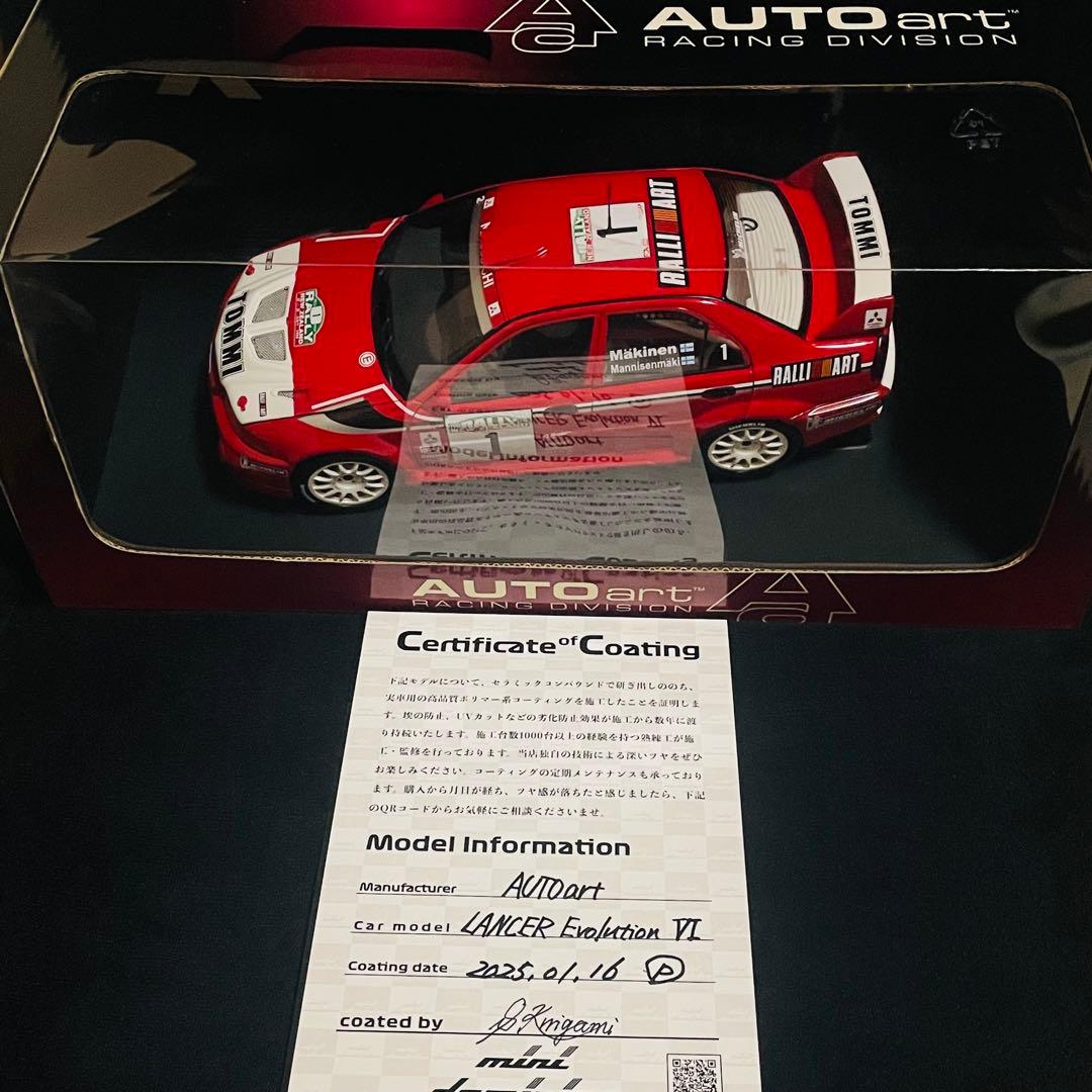 1/18 AUTOart 三菱 ランサーエボリューションⅥ トミ・マキネン - メルカリ