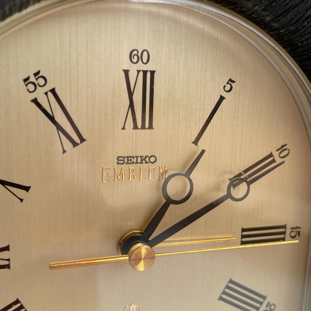 90s【SEIKO】EMBLEM モダン ヴィンテージ デスククロック 時計 - メルカリ