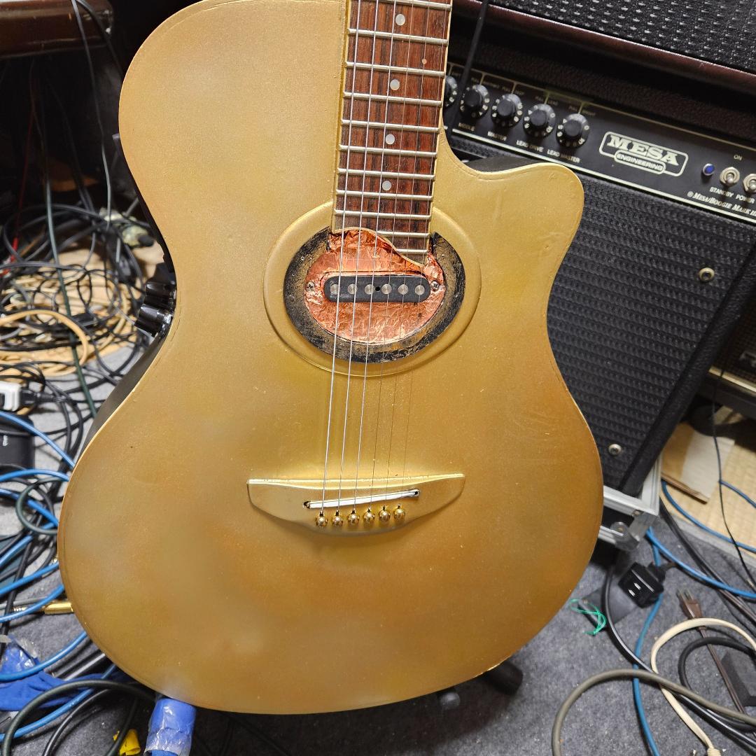 気まぐれ値下！Apx8s 雑gold塗装 究極の改造！アコギ・エレキ化 動画