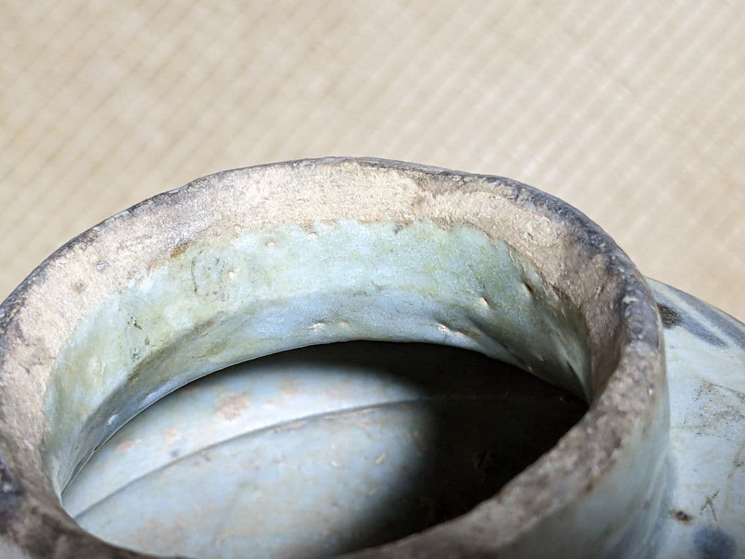 ♢中国陶磁 明時代末 漳州窯 呉須染付 壺 呉州手 置物