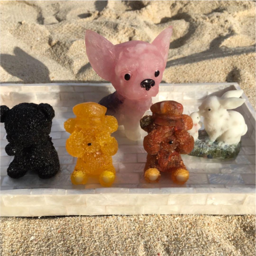 オルゴナイト   チワワ＆シーサーお取り置き♡ありがとうございます✩.*˚ 遺骨オルゴナイト【犬・お座りチワワ】 › 有限会社トップ・ミー 手元