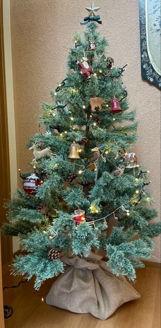 【美品】クリスマスツリー　高級志向　LEDイルミネーションライト付き 楽天市場】GOLDY TREE 60 LED イルミネーション ツリー 60cm