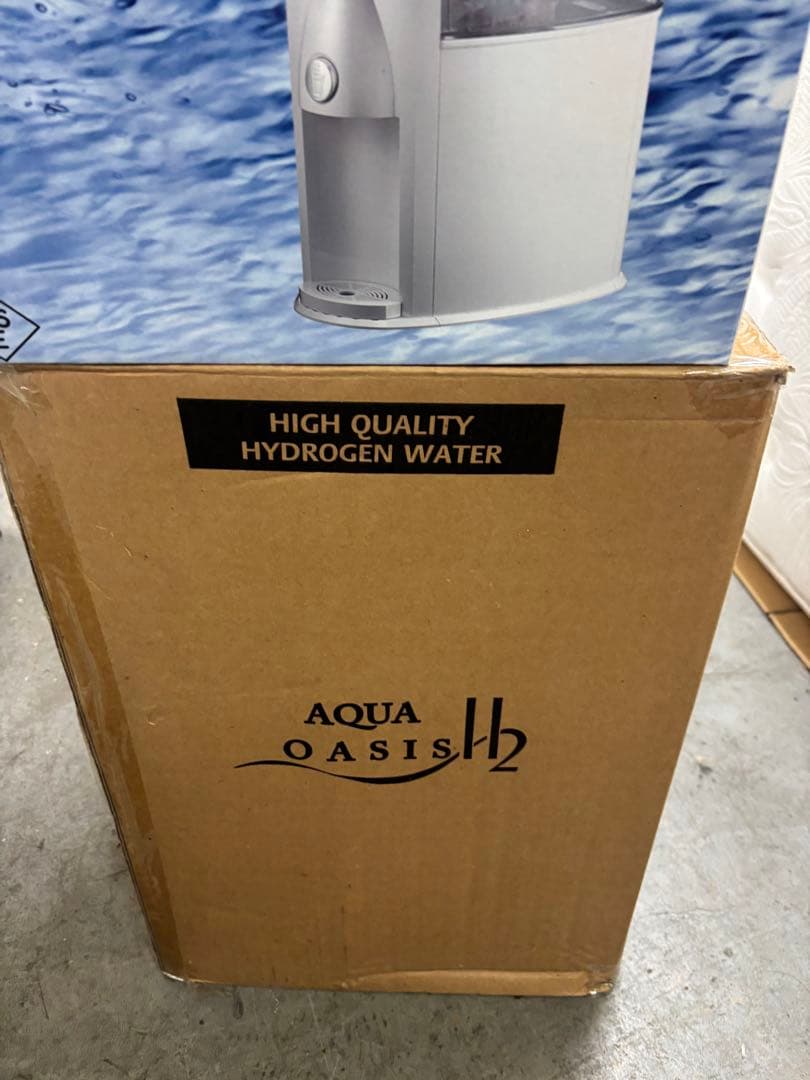 【新品未使用】WELL TECH アクアオアシスH2 水素水生成機 高濃度水素水 Amazon｜AQUA OASIS H2 (ホワイト)｜据置型・ビルトイン・水栓一体型用