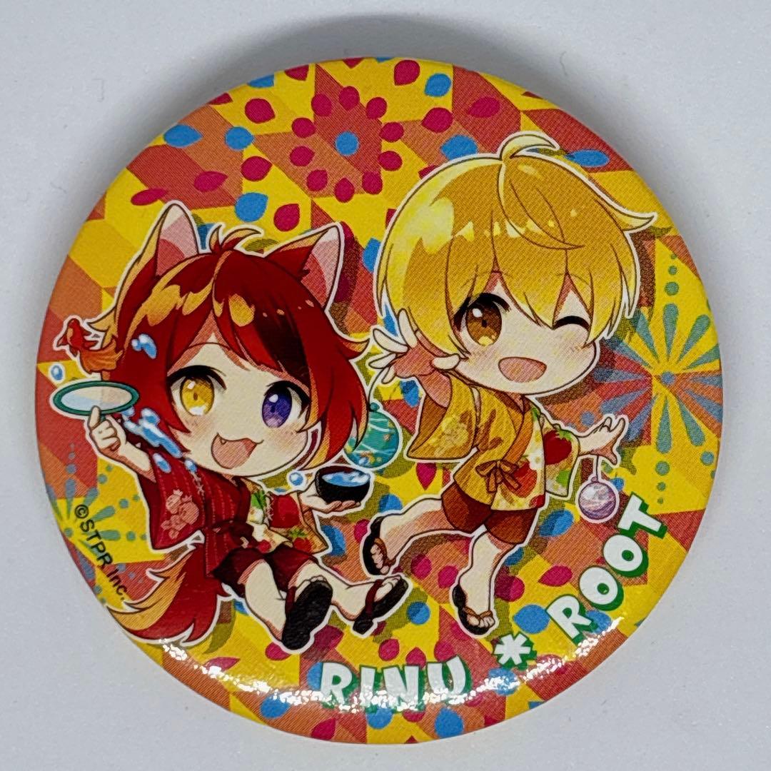 すとぷり 缶バッジ るぅとくん＆莉犬くん 夏祭りバージョン
