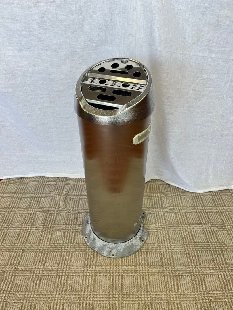 中古品】JT アルミ スタンド灰皿 コンビニ 業務用 店舗用 丸型 喫煙所