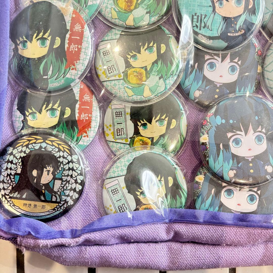 ☆鬼滅の刃 時透無一郎 痛バッグ☆痛バ缶バッチたくさんセットむ