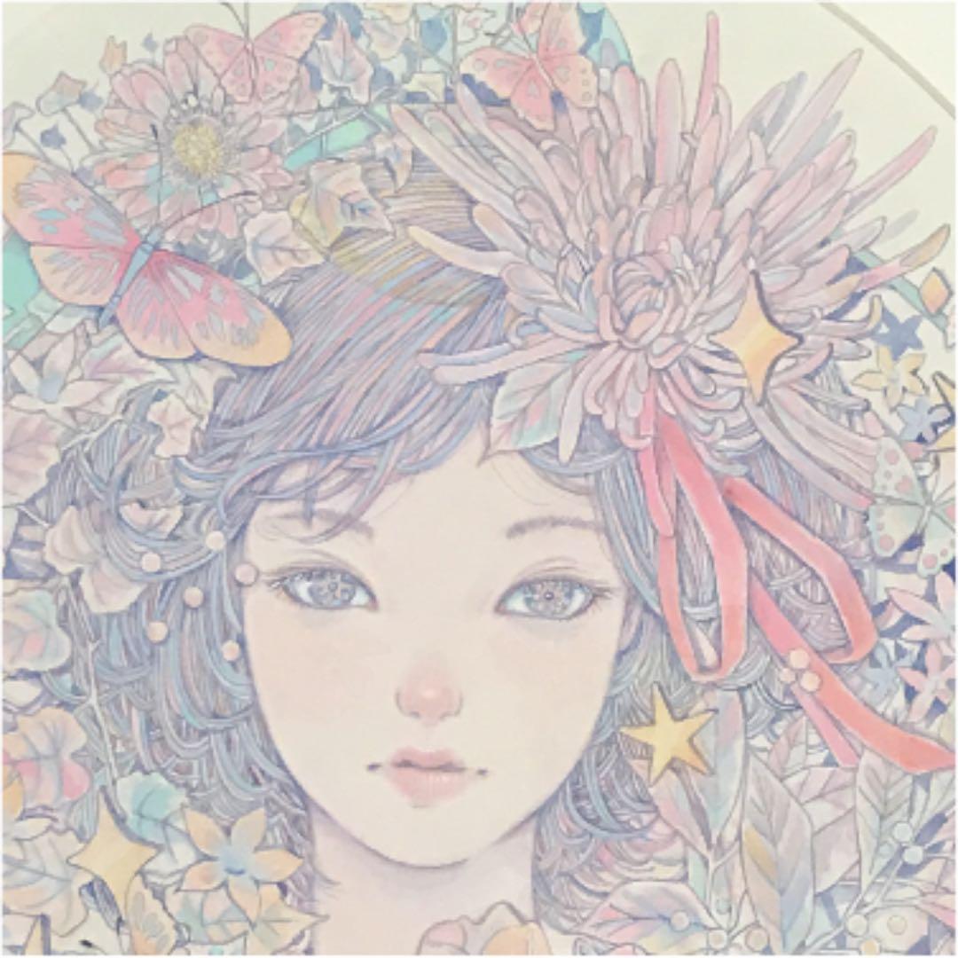 ☆木村智博「可憐」アクリルガッシュ 色鉛筆 鉛筆 額付き - メルカリ