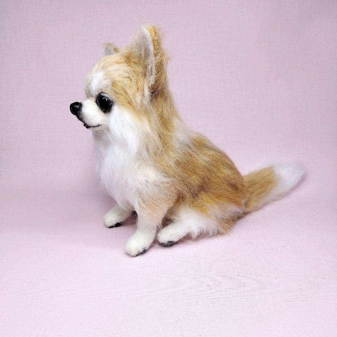 momoyo様 羊毛フェルト チワワ ハンドメイド 犬 - メルカリ