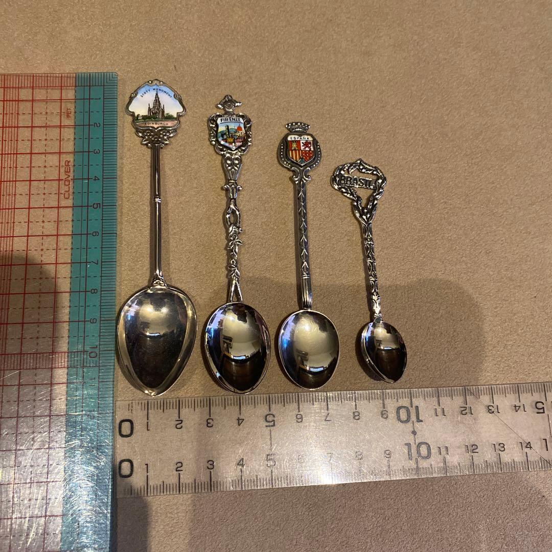 スプーン 4本 silver シルバー 銀食器 銀製品 銀製 銀 刻印あり - メルカリ
