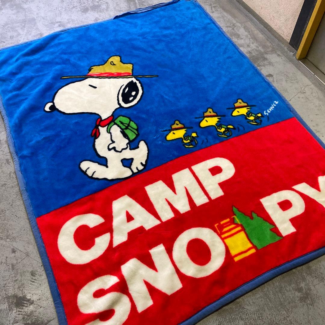 当時物】80s SNOOPY スヌーピー 毛布 大阪西川 174×132 - メルカリ