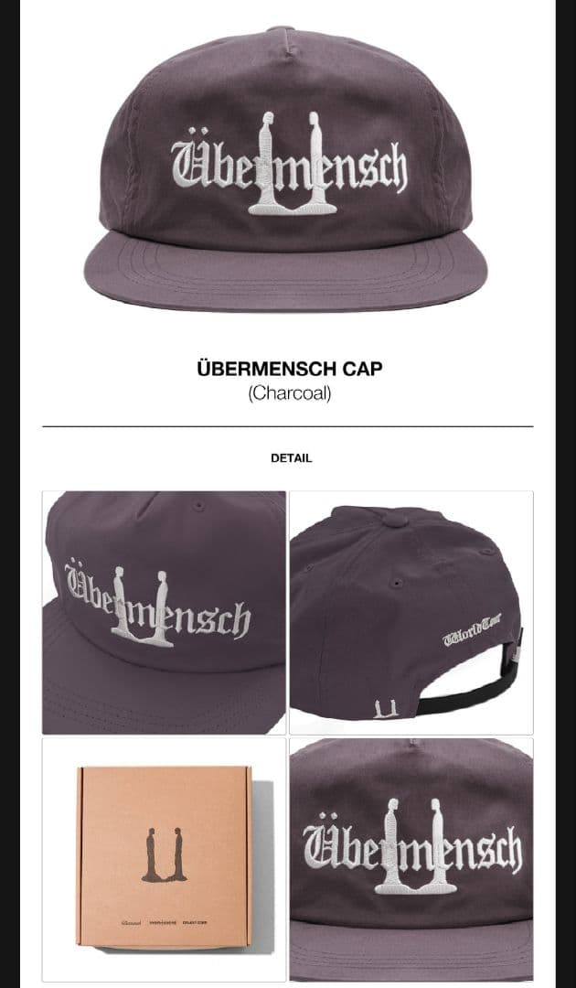 BIGBANG G-DRAGON GD Übermensch CAP チャコール - メルカリ