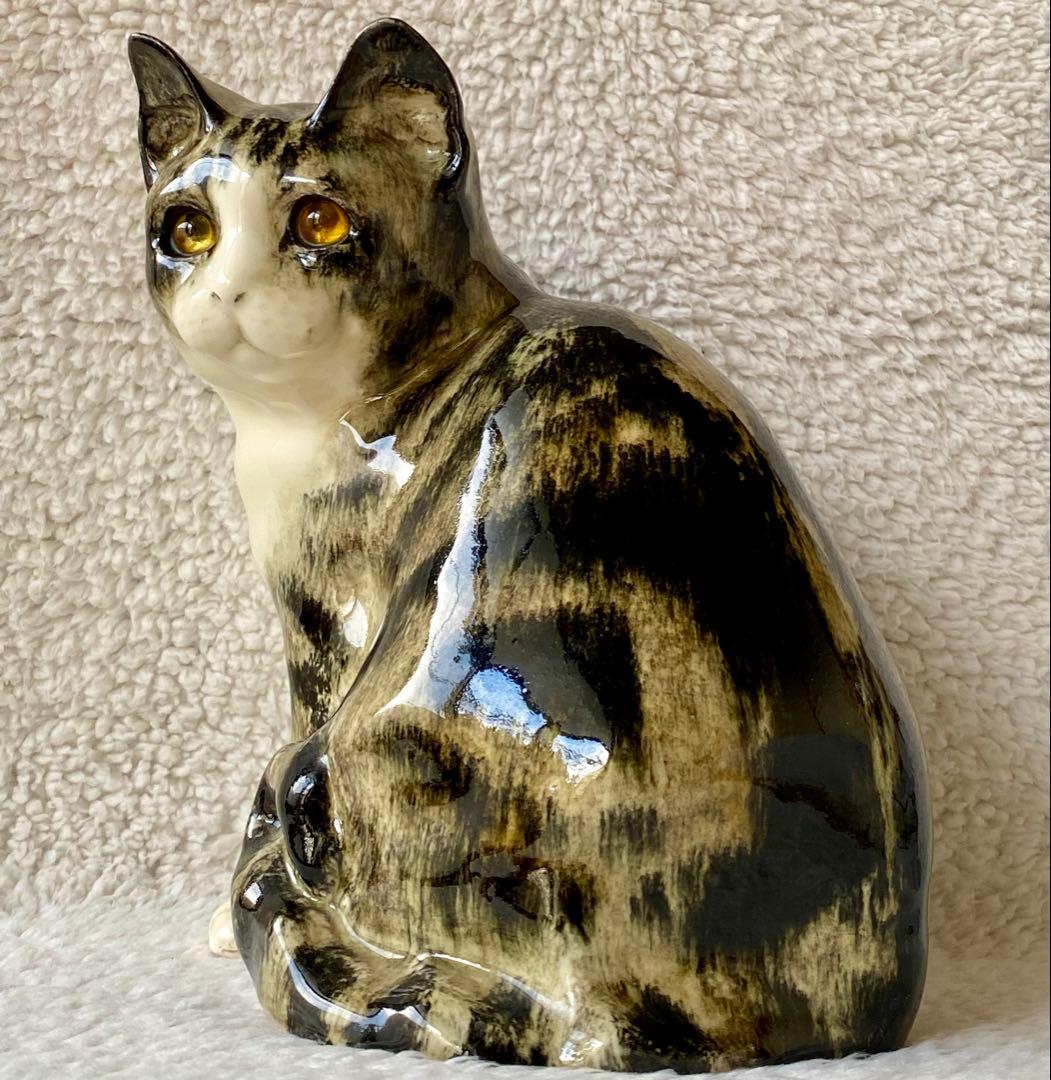 モデルNo.22 ウィンスタンレイキャット 初期作品 見返り猫 貫入無し❣️