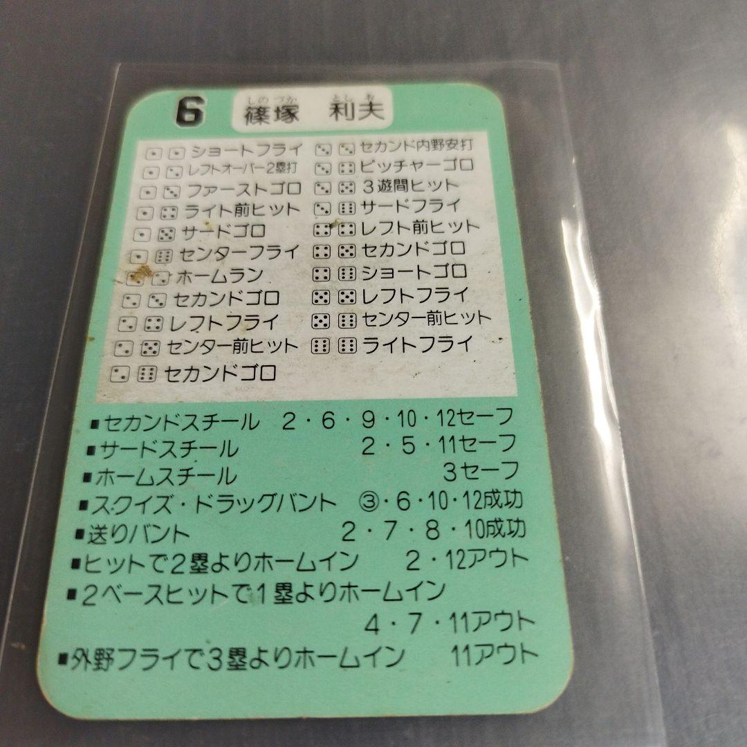 1989 タカラプロ野球カード 篠塚利夫 読売ジャイアンツ 6 - メルカリ