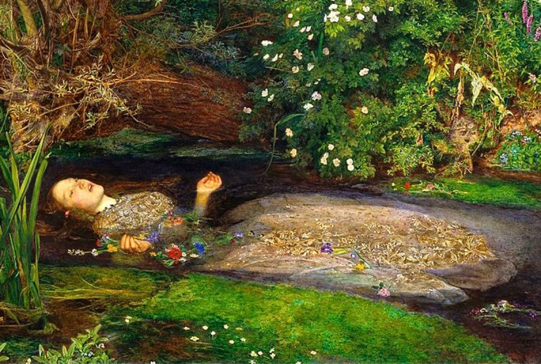 オフィーリア ミレイ 油彩画 額装品 アート - メルカリ