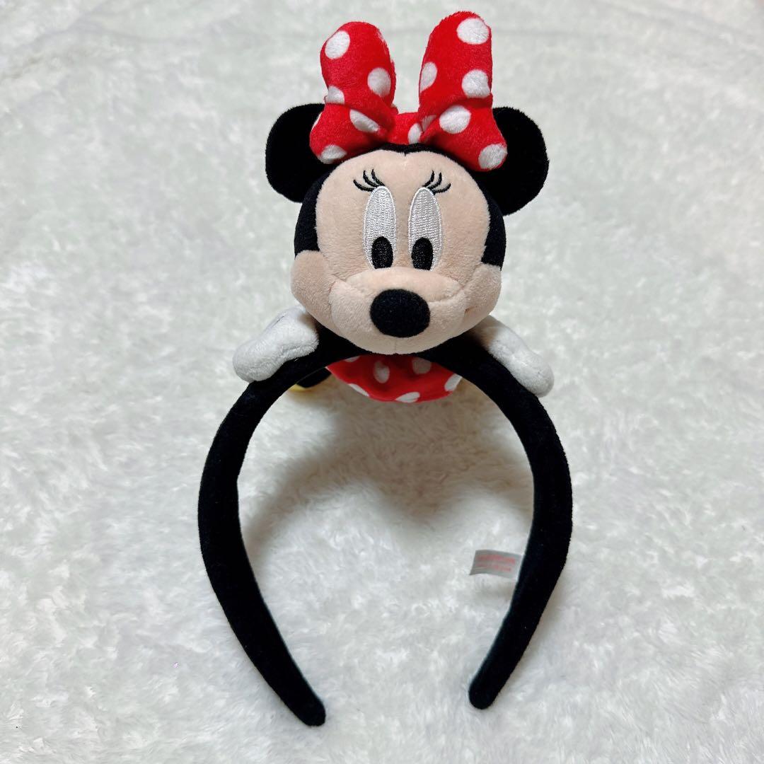 ディズニー ミニーマウス ぬいぐるみ付きカチューシャ ミニパル ファン