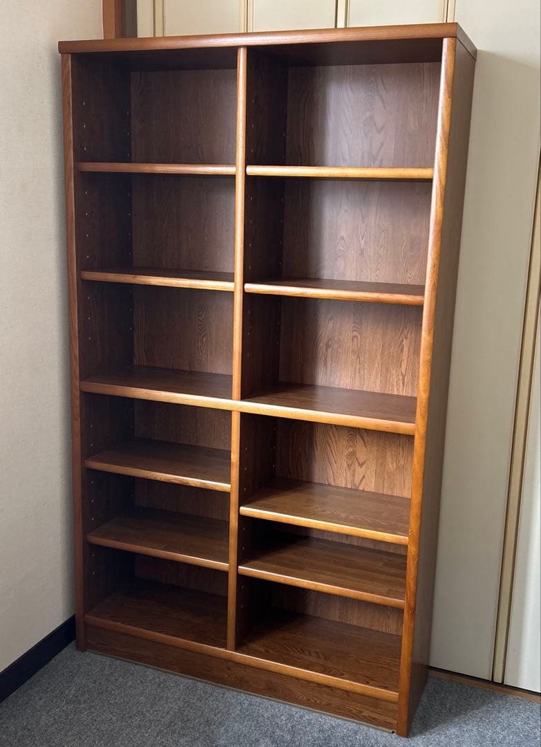 小島工芸　本棚　アコード　ハイタイプ　② 小島工芸】 本棚 アコードハイタイプ（高さ180.3cm） 幅75cm 国産家具