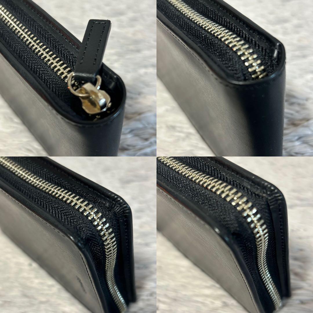 ソメスサドル SOMES SADDLE ラウンドファスナーマルチケース 本革 黒