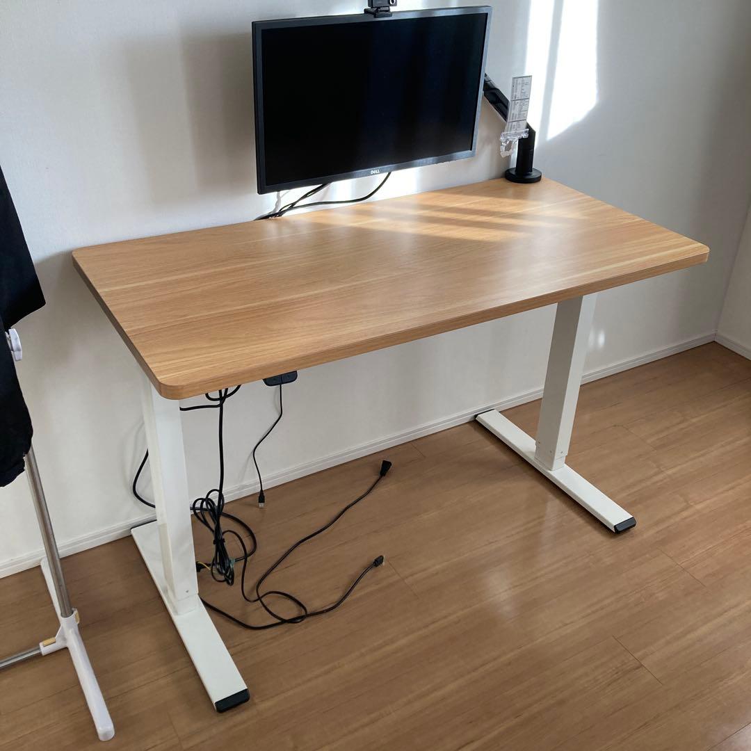 【引取限定】FLEXISPOT 電動昇降式デスク天板付き120cm×60cm Amazon | FLEXISPOT 電動式スタンディングデスク(幅120×奥行60