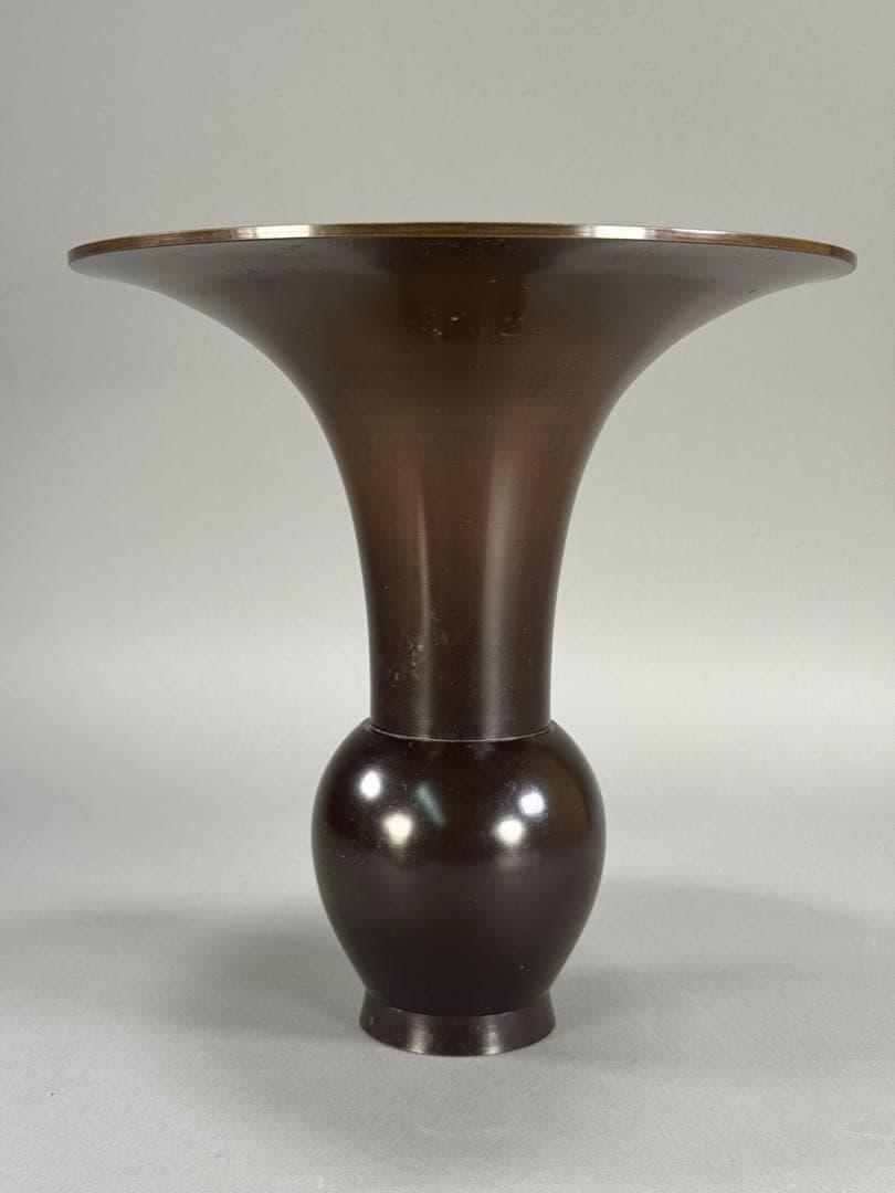 池坊いけばな古流銅花器華道具唐銅花器高さ25.8cm