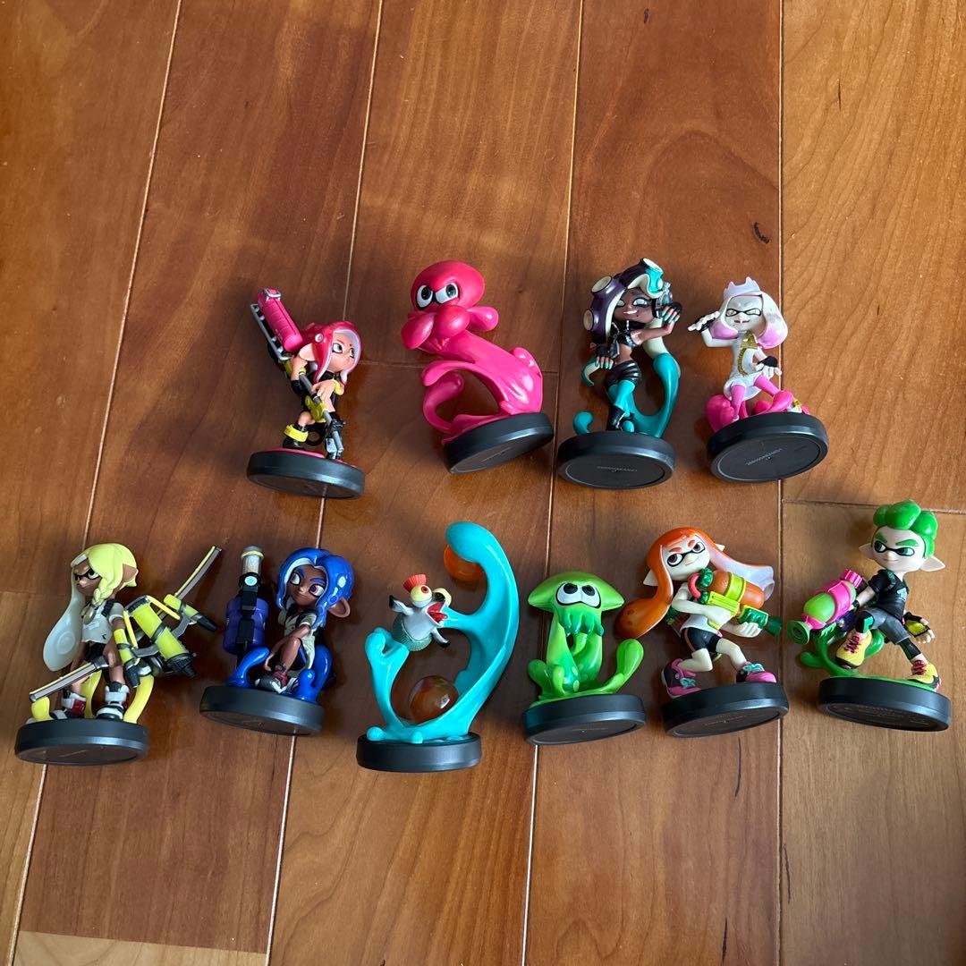 スプラトゥーン amiibo アミーボ 10体 まとめ売り amiibo すりみ連合セット[フウカ／ウツホ／マンタロー]（スプラ