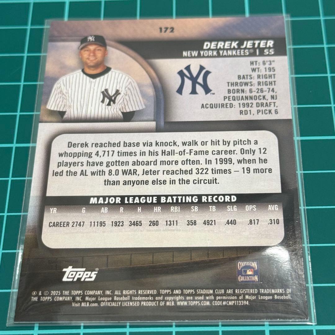 topps stadium club 2025 MLB デレク ジーター - メルカリ