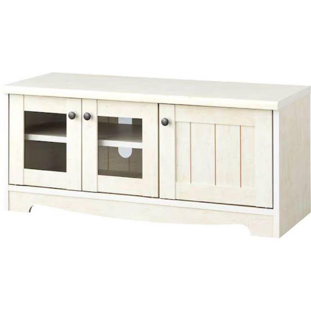【美品】ニトリ テレビボード リズバレー ホワイト ニトリ（NITORI） ローボード(リズバレー SLM90 WH) テレビ台 TV台 TV