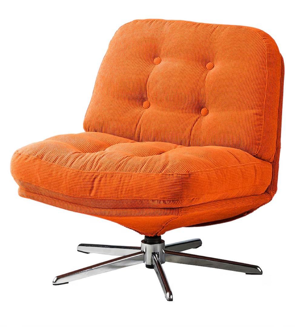 ☆新品♥︎未開封☆ IKEA ディヴリンゲ 回転パーソナルチェア 椅子 オレンジ イケア（IKEA） IKEA - - DYVLINGE -ディヴリンゲ- 回転パーソナル