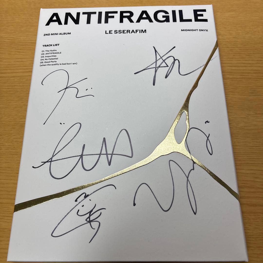 LE SSERAFIM ANTIFRAGILE 直筆サイン入りCD - メルカリ