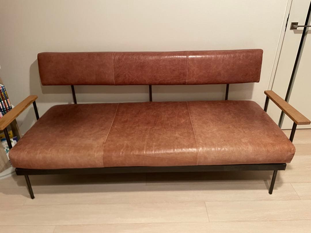 アデペシュ　３人掛けレザーソファ a.depeche WARM 3 seat sofa / アデペシュ ウォーム 3シート ソファ